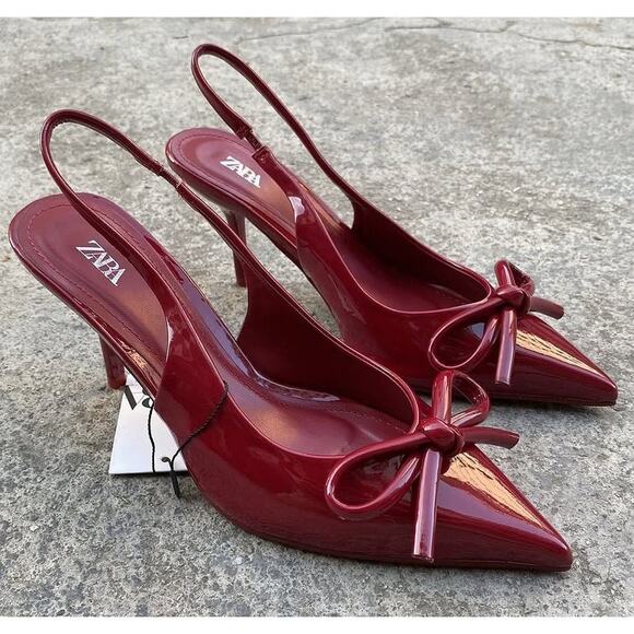 ZARA Pointed Toe Slingbacks NWT - Picture 1 of 16